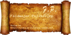 Feldmajer Polikárp névjegykártya